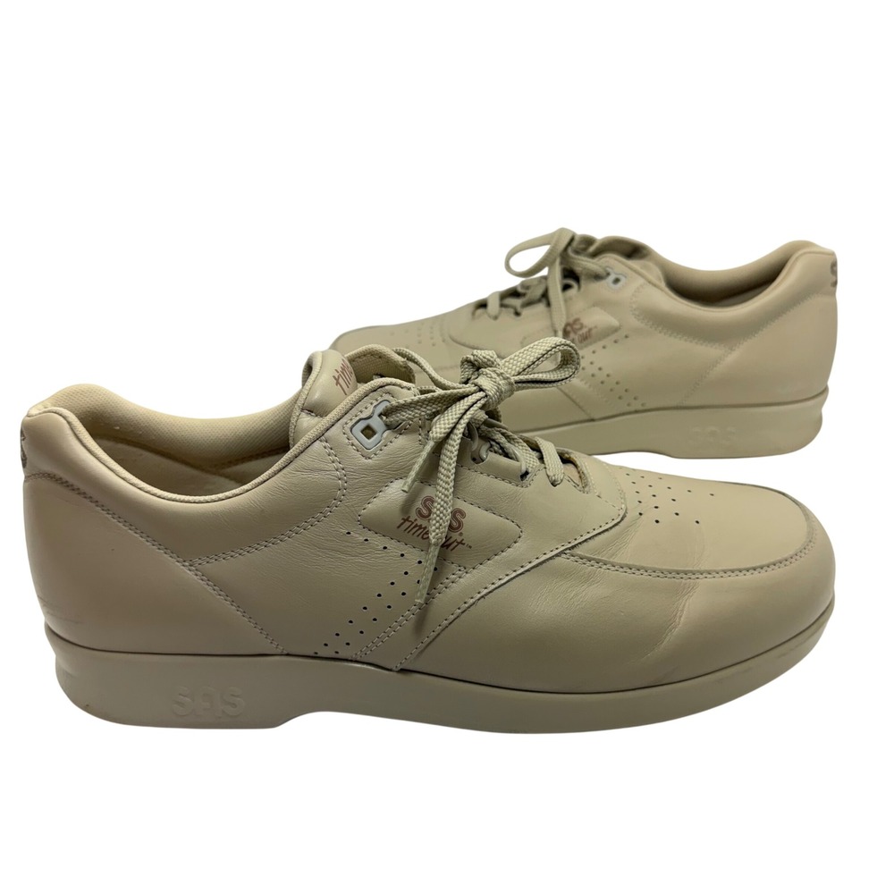 SAS Time Out Men 11.5 Bone Leather Walking Shoes Orthopedic Made‎ in USA